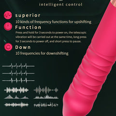 Automatic Telescopic Dildo Vibrator for Women