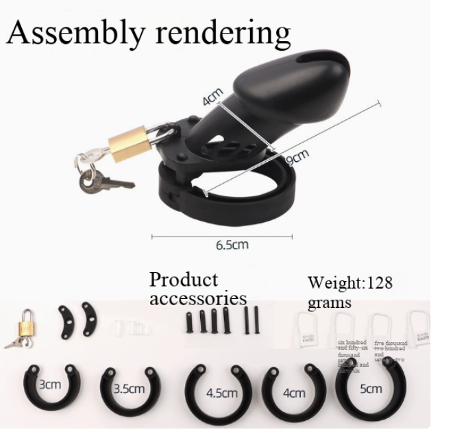 Silicone Chastity Lock for Men - Adult Pleasure Device